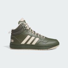 Кроссовки Adidas Hoops 3.0 Mid (зеленые)